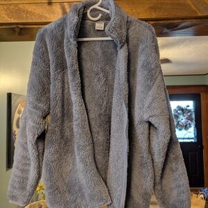 Cozy Gray Fleece Jacket